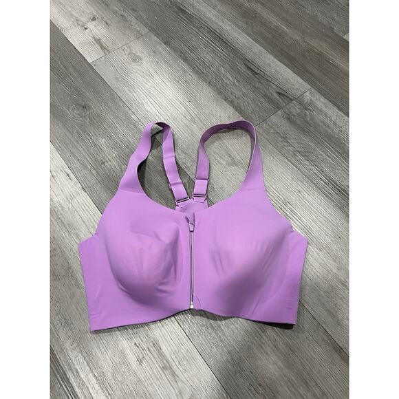 Knix Purple Zip Front Sports Bra Size 8 -Lilac Purple - Picture 1 of 5